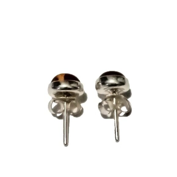 Baltic Amber Sterling Silver 925 Stud Earrings Women's Jewelry Gem Formal Classi - Picture 4 of 6